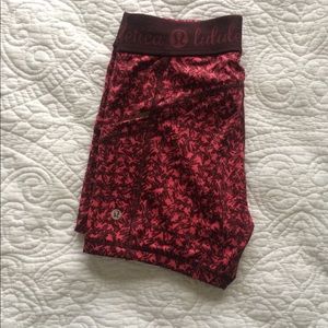 Lululemon pink patterned spandex